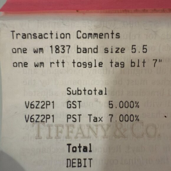 Tiffany 1837™ Ring (Size 5.5) Just Had Cleaned at Tiffany Store! - Picture 9 of 14